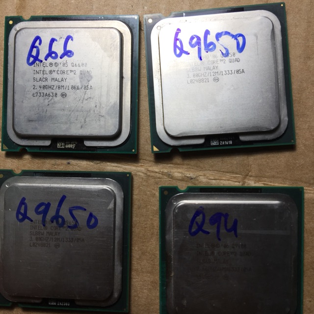 Cpu Q9650、Q9400、Q6600