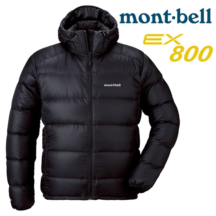 Mont Bell 日本 Light Alpine 輕量羽絨連帽外套羽絨外套男款黑色 蝦皮購物