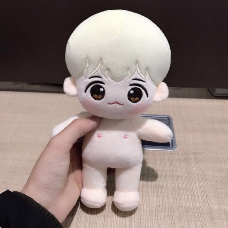 【現貨】EXO 中站 20cm 懵懵賢 (裸娃) 娃娃 玩偶（邊伯賢Baekhyun）