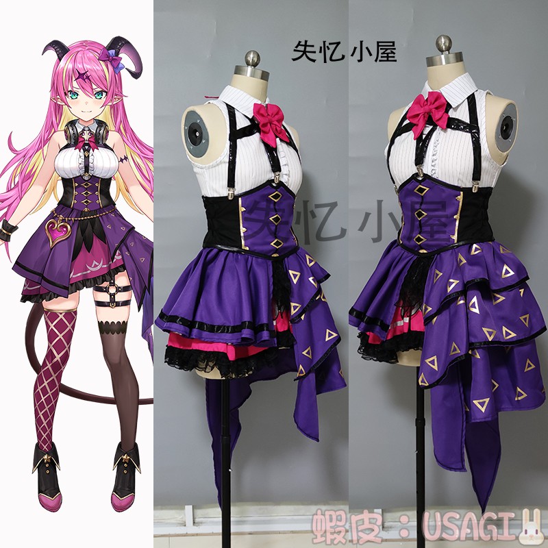Usagi預購 失憶小屋 虛擬偶像vtuber魔乃阿蘿耶cosplay服hololive Aloe 蝦皮購物
