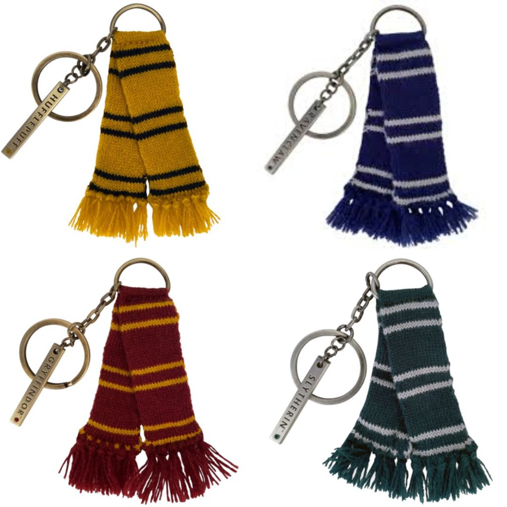 【PORTKEY】英國 哈利波特 9又3/4月台 學院圍巾鑰匙圈 Harry Potter Scarf Keychain