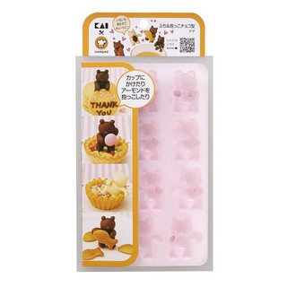 KAIJIRUSHI熊造型巧克力矽膠模 拉拉熊 巧克力模具 模具 餅乾模具 耐熱