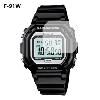 【高透螢幕膜】卡西歐 CASIO F-91W 高清 亮面 手錶膜 高品質 螢幕 保護貼 保護膜 貼膜 PET