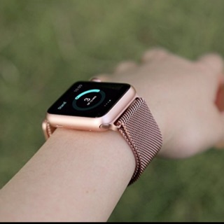 蘋果 Apple Watch 米蘭尼斯 不鏽鋼錶帶42mm官方同款錶帶紫色