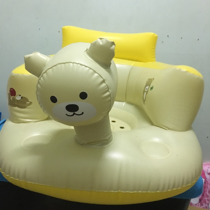 《9.5成新》充氣沙發 充氣椅 寶寶椅 寶寶充氣椅 寶寶充氣沙發 洗澡椅 幫寶椅 小熊椅