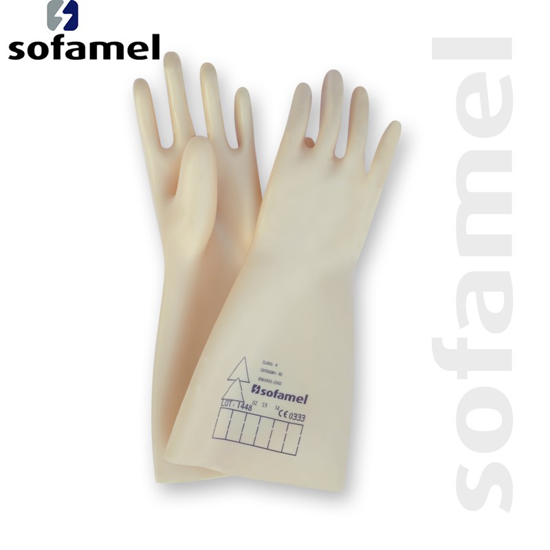 【專業工具人】西班牙SOFAMEL 高壓絕緣手套30KV/3分(附皮手套)