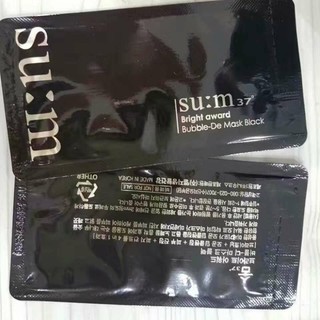 🎉最後現貨特價出清🎉韓國 LG SU:M37°呼吸新品 五合一黑色氧氣泡泡面膜 (微米珍珠淨白煥顏泡泡面膜)