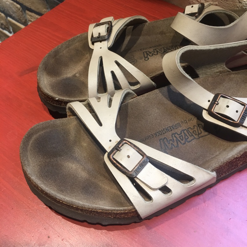 TATAMI 米色 Birkenstock 24.5 窄版 涼鞋
