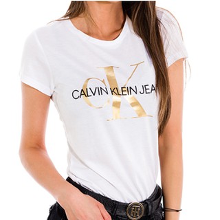 Calvin Klein T恤 女裝 短袖 短T-Shirt 素T 圓領 純棉上衣 C42000 CK(現貨)
