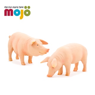 Mojo Fun動物模型 -再豬也宅一起組合(公豬+母豬)