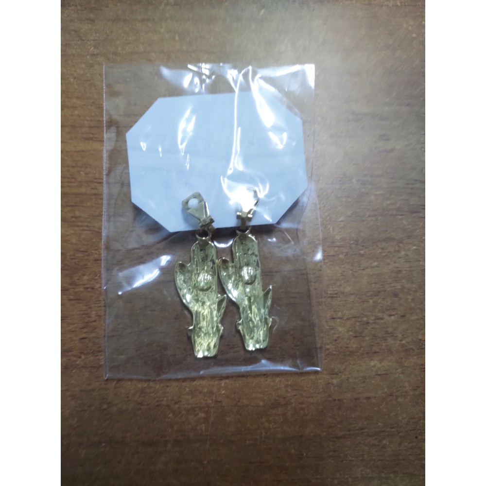 二鳩飾品 仙人掌夾式耳環925純銀不過敏a0006 蝦皮購物