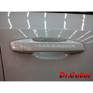 Dr. Color 玩色專業汽車包膜 Skoda Octavia Combi 細紋自體修復透明犀牛皮_門碗