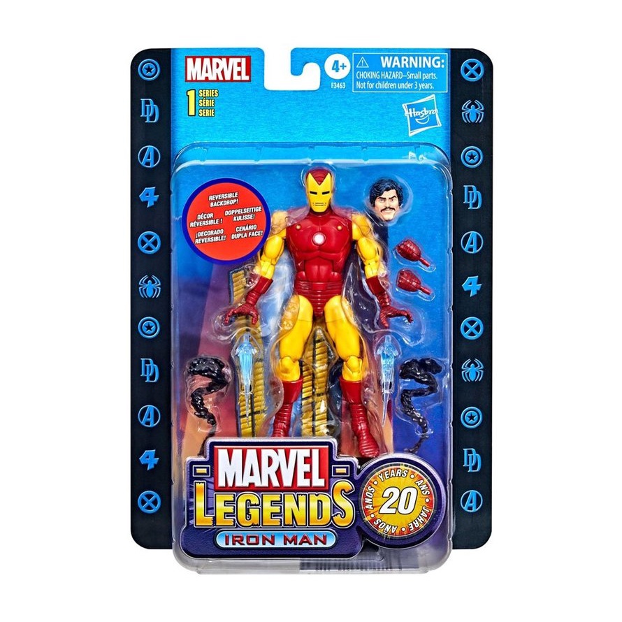 【超萌行銷】現貨 孩之寶 Hasbro 漫威 Marvel 傳奇 20週年紀念版 鋼鐵人 6吋人物 復古吊卡