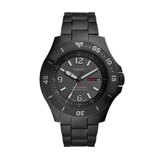 FOSSIL簡約運動黑鋼腕錶FS5688