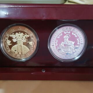 南投縣竹山鎮紫南宮羊年2015金銀盒裝錢母套組 ! 招財錢母給你發大財喔～