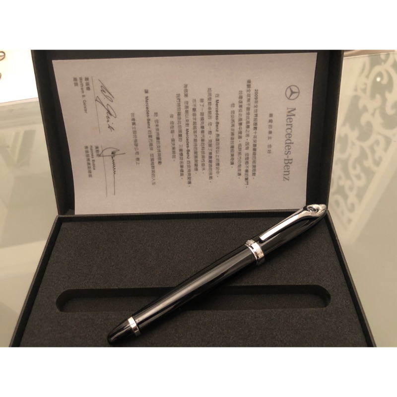 Mercedes-Benz 賓士 ~ 原廠Benz車標-賓士精品正品禮盒裝 - 精品鋼珠筆
