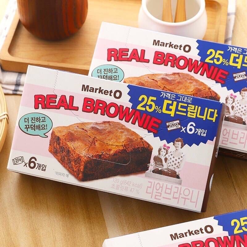 即期特價✨ Market O 布朗尼蛋糕 {美味小舖} 韓國 布朗尼 6入 蛋糕 餅乾 韓國必買 不買會後悔