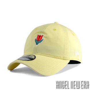 【New Era】鬱金香Logo 鵝黃色 軟版 老帽 9TWENTY 鴨舌帽 穿搭 少量【ANGEL NEW ERA】