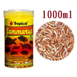[HAPPY水族] Tropical 德比克 高蛋白乾蝦飼料1000ml 乾燥蝦 烏龜飼料 U-T10326