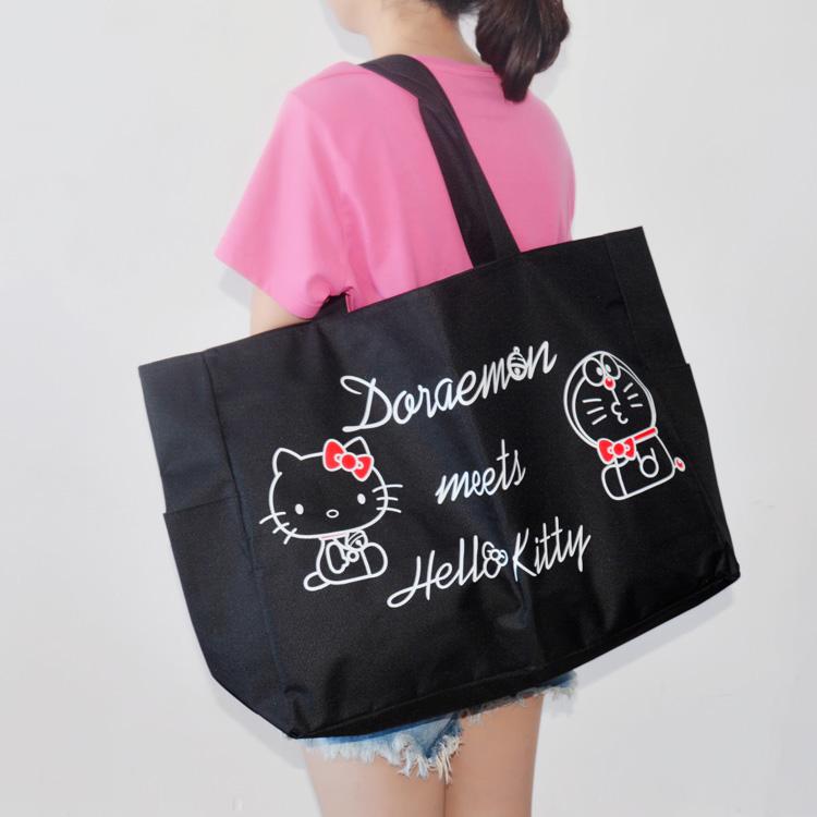 哆啦A夢X Hello Kitty手提旅行袋 行李包