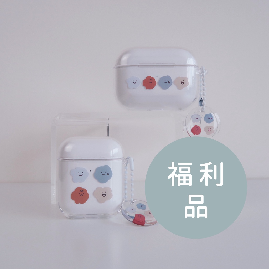 【方坊】(福利品) 韓國連體透明硬殼 AirPods 1/2/3/Pro/Pro2 airpodscase NG品
