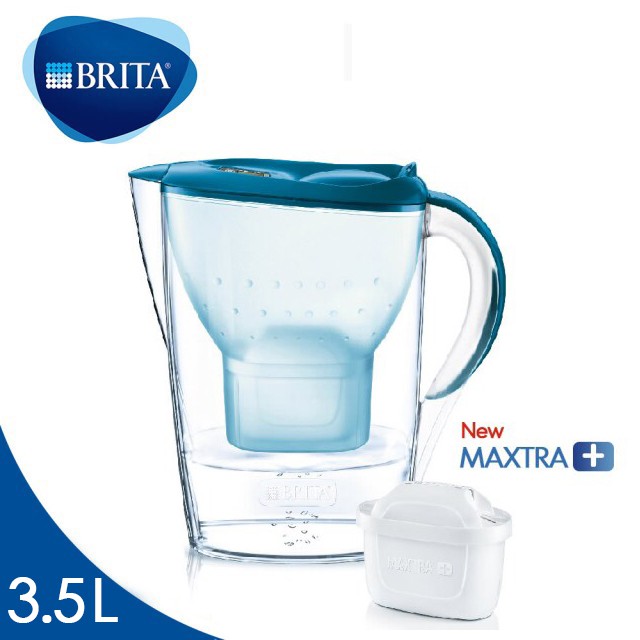 德國BRITA 3.5L馬利拉 花漾濾水壺【內含一支濾芯】純淨藍