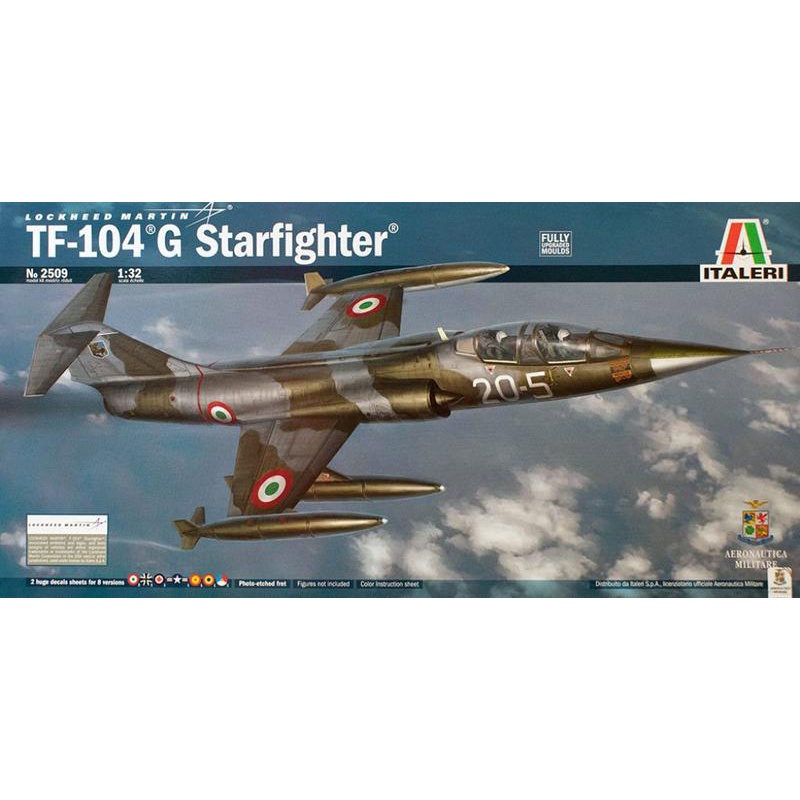 賈克魔玩具 ITALERI 義大利模型 1/32 TF-104G Starfighter 寡婦製造機 2509