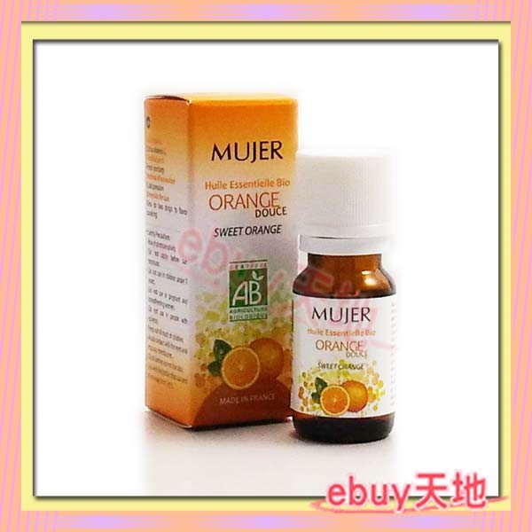 ☆ebuy天地☆ 法國原裝MUJER 天然 食用級 黃金甜橙純精油 10ml/瓶 【X157A011】