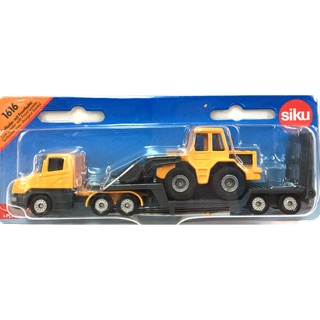 SIKU合金車 #1616 平板拖車(堆土機)