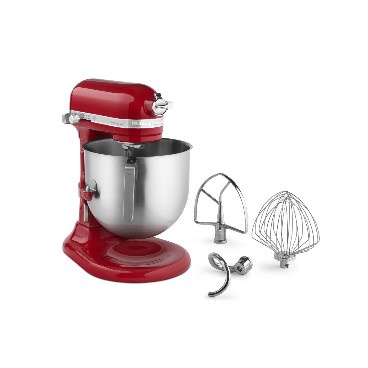 老美代購 開發票台灣保固110V全新分期 KitchenAid 升降式攪拌機 KSM8990ER 8QT 頂級靜音經典紅