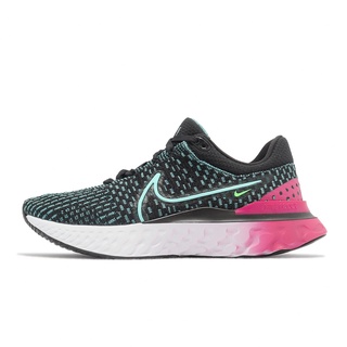 Nike 慢跑鞋 Wmns React Infinity Run FK 3 黑 桃紅 藍 女鞋 DD3024-003