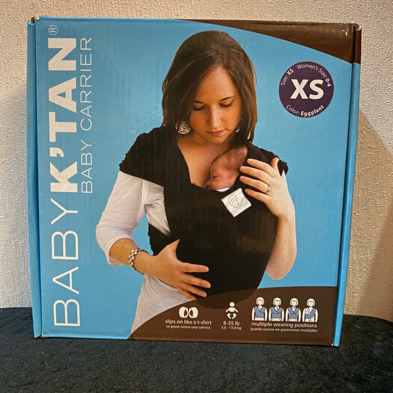 美國 Baby K’tan Baby Carrier 新生兒背巾/揹巾帶 XS號