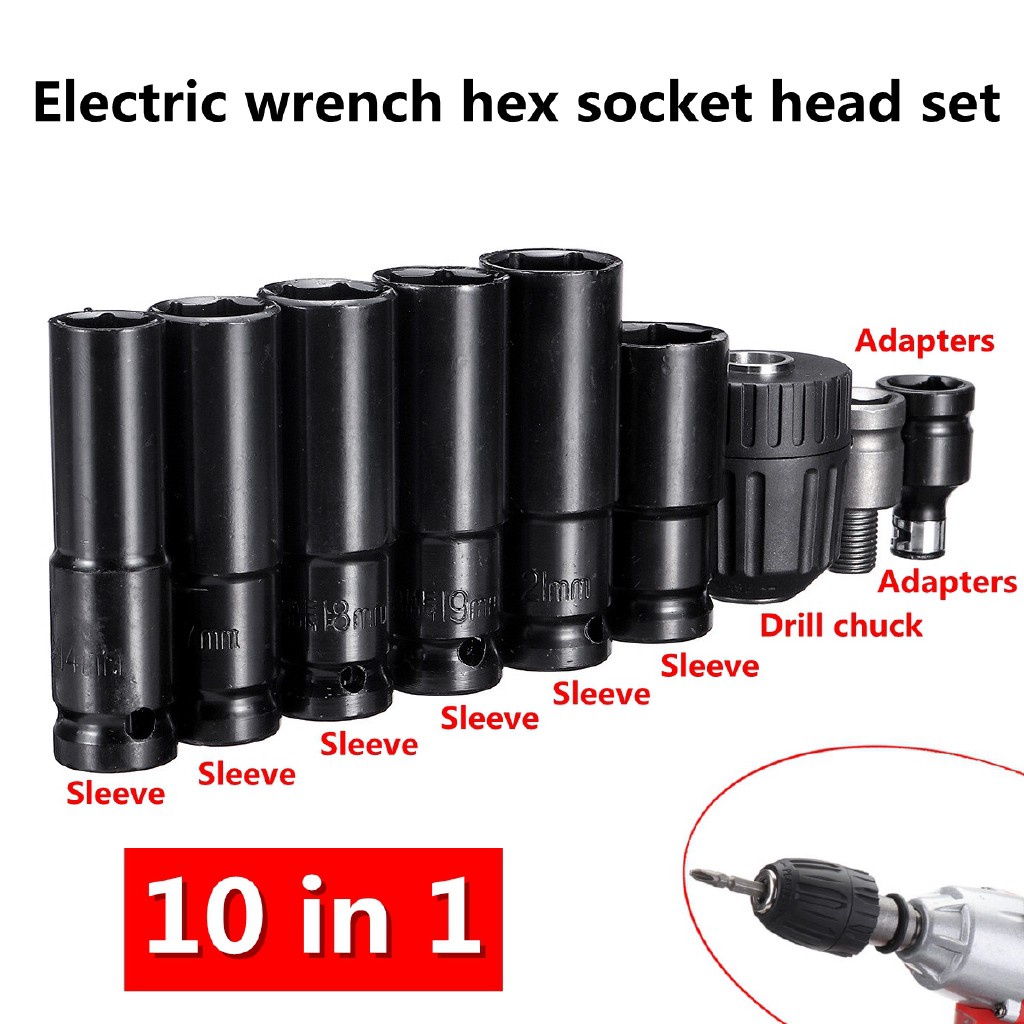 【現貨】*Good Quality* 10 in 1 Electric Wrench Hex Socket Head S
