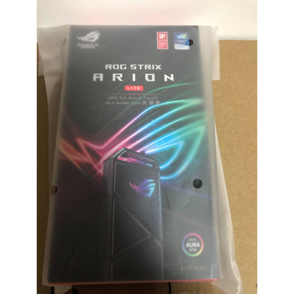 ASUS 華碩 ROG Strix Arion Lite M.2 NVMe SSD Type-C外接盒