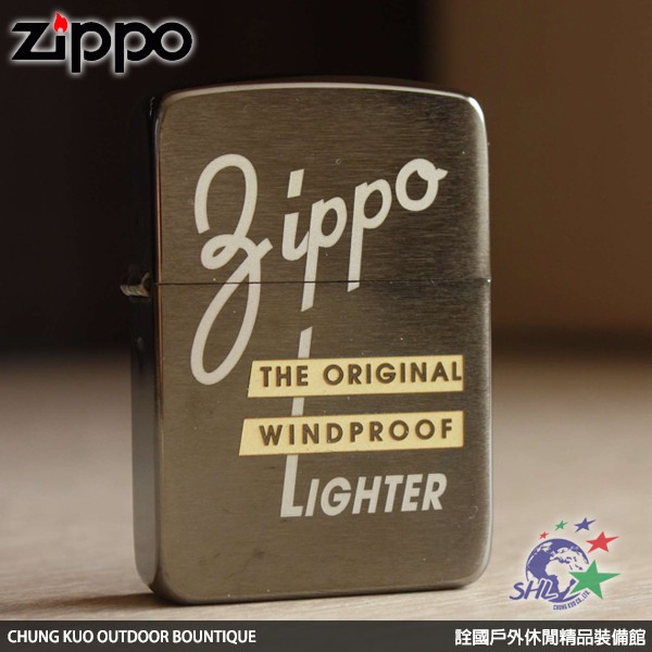ZIPPO 美系 1941年復刻版 - 黑冰鍍鉻髮絲紋 ZP292 / 28534 【詮國】
