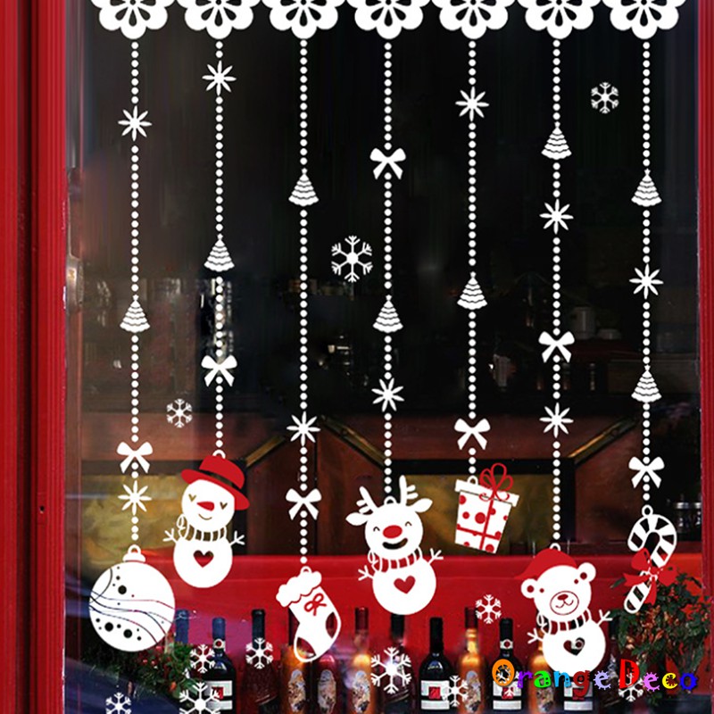 【橘果設計】聖誕吊飾 壁貼 牆貼 壁紙 DIY組合裝飾佈置 耶誕聖誕