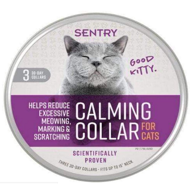 【喵喵喵】蝦皮代開發票 SENTRY 貓用 費洛蒙項圈 冷靜項圈  feliway