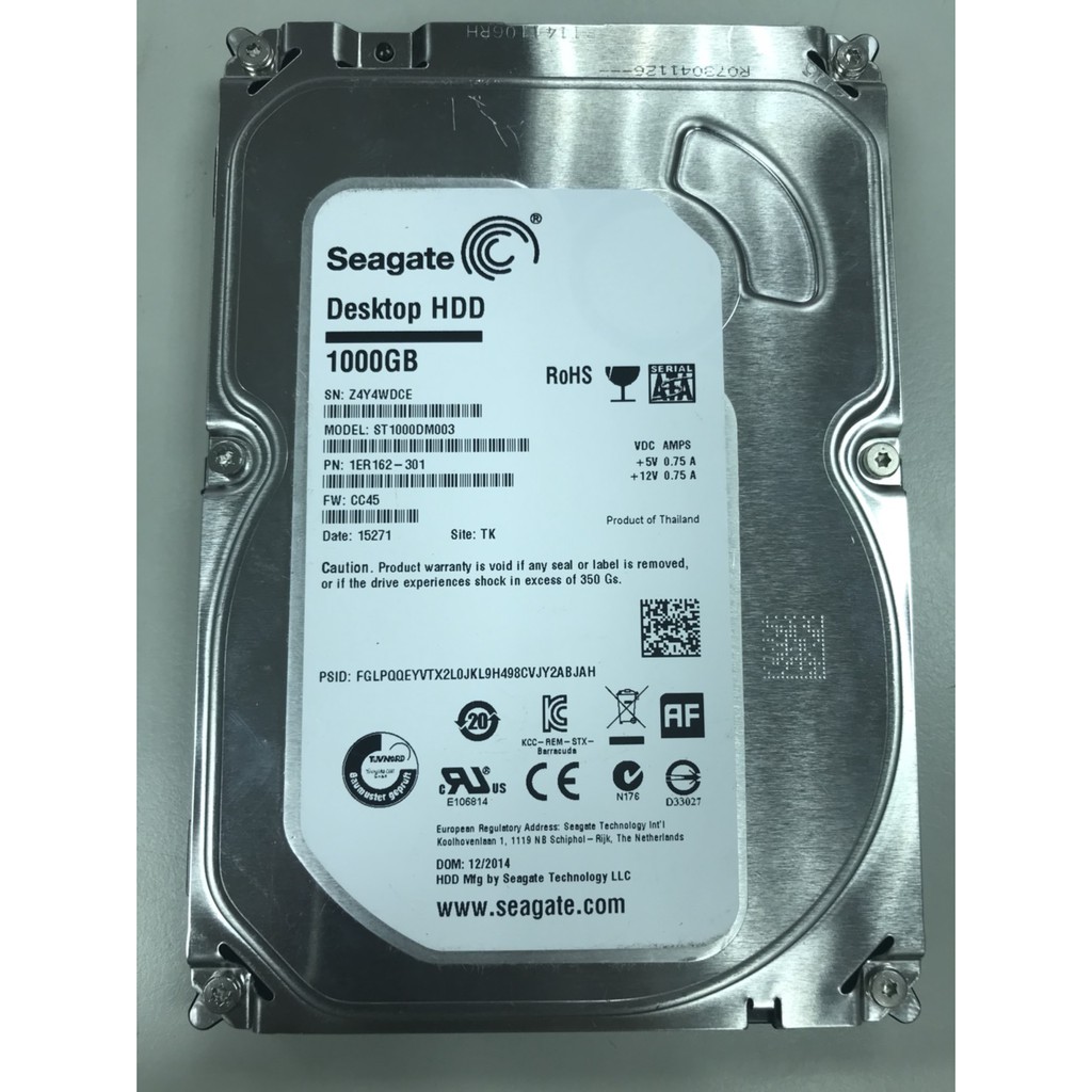 Seagate 3.5吋 1000GB 1TB 硬碟ST1000DM003