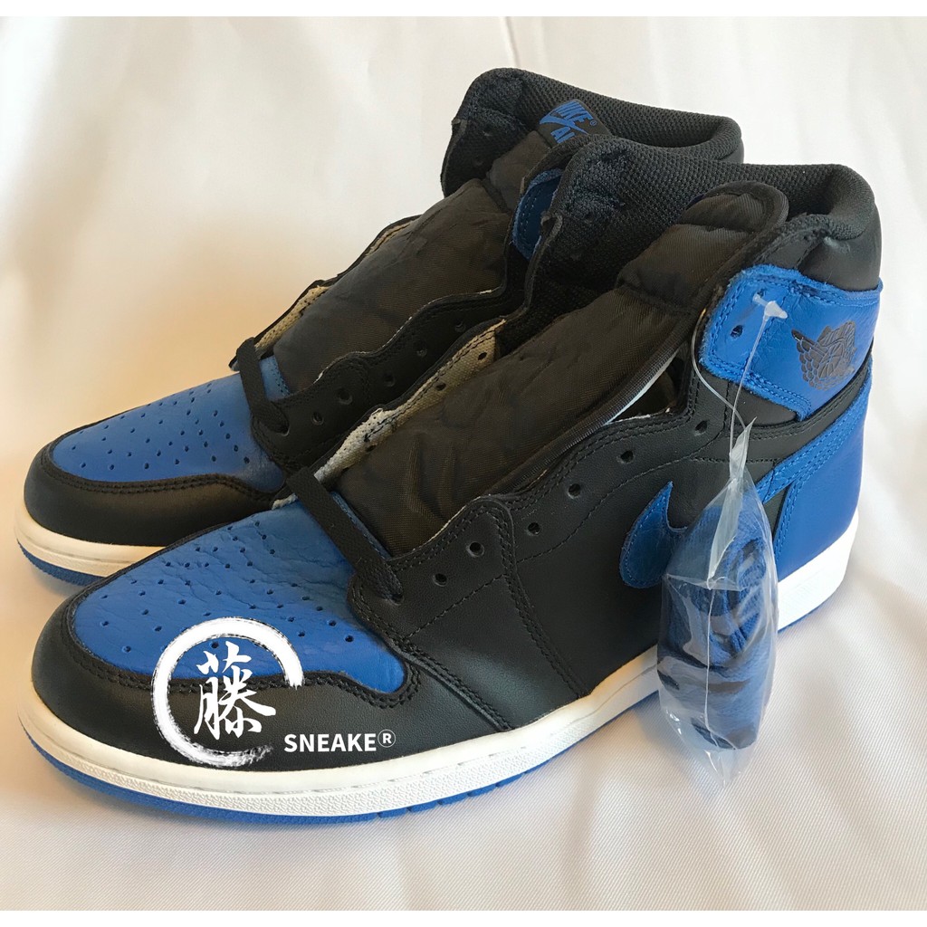 【老藤代購】全新正品 現貨 Nike Air Jordan 1 黑藍 Royal Blue 經典 復刻 必入手 公司貨