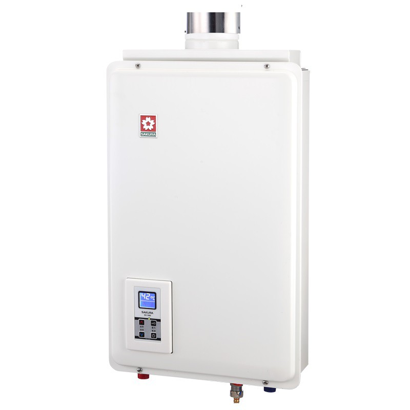 領取優惠券諮詢再優惠&lt;櫻花Sukura&gt;SH-1680   16L 供排平衡智能恆溫熱水器(浴室、櫥櫃專用)