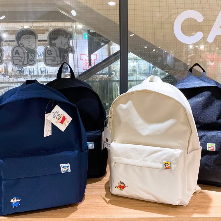 韓國 ((現貨)) SPAO 蠟筆小新 後背包 手提包 包 學生書包 帆布包 動感超人 電腦包 雙肩包 背包 閨蜜包