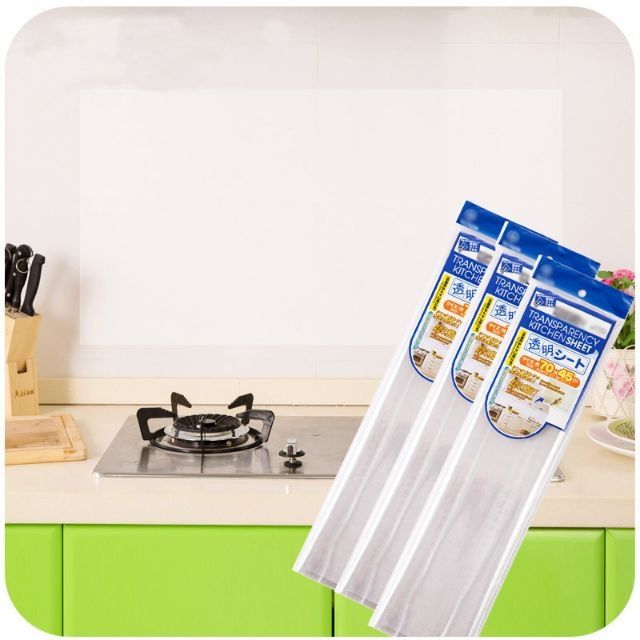 (現貨)透明廚房防油貼紙 耐高溫防水磁磚貼 玻璃貼 防油煙牆貼壁