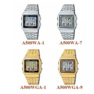 【無限精品 REMIX】CASIO 世界城市復古風不鏽鋼錶 A-500 A500WA A500WGA