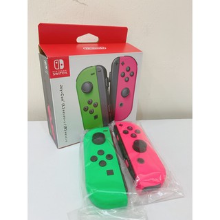 【現貨不用等】NS Switch JoyCon 手把 螢光綠/粉 Joy-Con 任天堂 派對色 左右手把 綠粉 綠紅粉