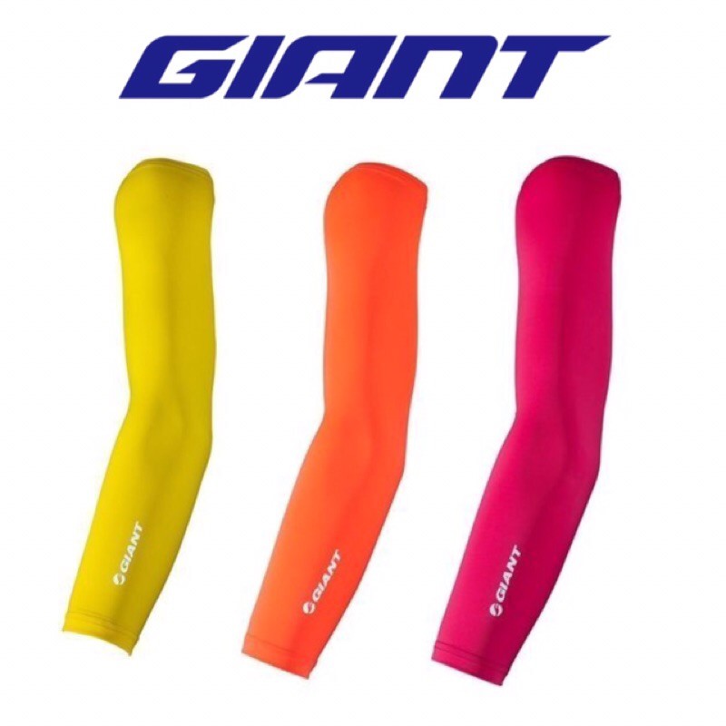 拜客先生－【GIANT】捷安特 UPF50+ 抗UV防曬亮彩玩色袖套 黃/橘/桃紅