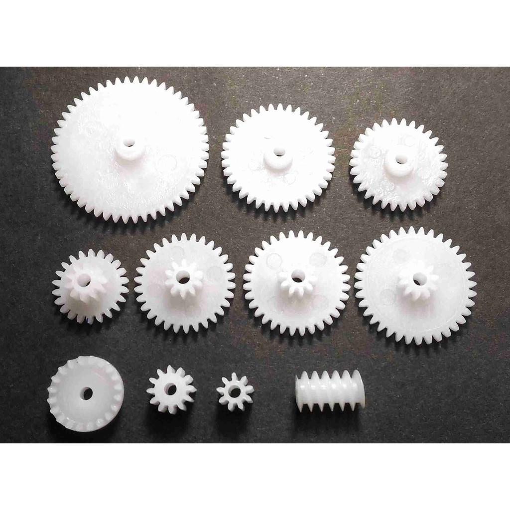 0897 11種 齒輪包 科展 塑膠齒輪 DIY 科學玩具 實驗器材 減速齒輪 單層齒 雙層齒 冠齒 0.5模數 11種