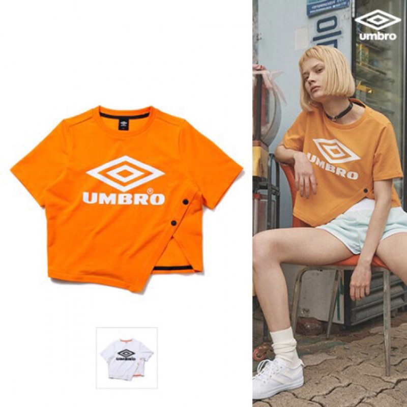 韓國UMBRO Women's slit crop polo shirt 側開岔短版上衣stylenanda