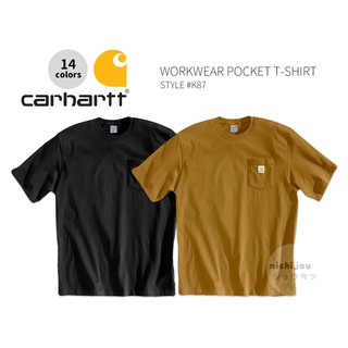 【日常生活】(Carhartt) WORKWEAR POCKET T-SHIRT 口袋 短袖T K87