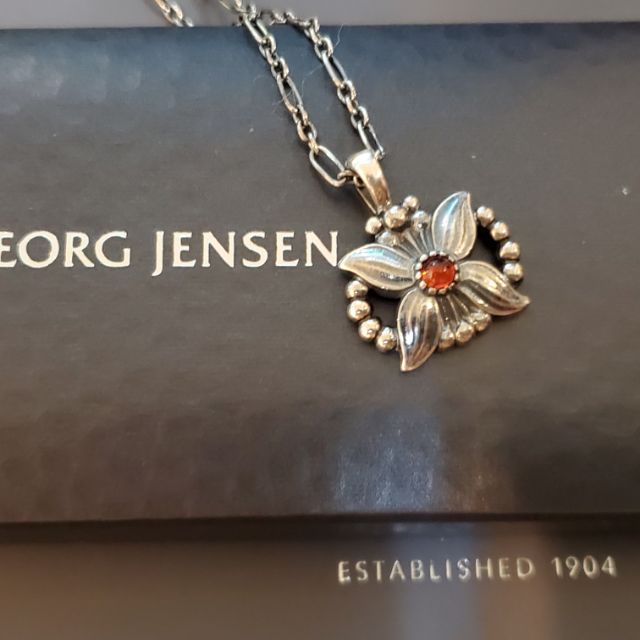 【甜價】喬治傑生GeorgJensen1998復刻年度項鍊❖紅石榴