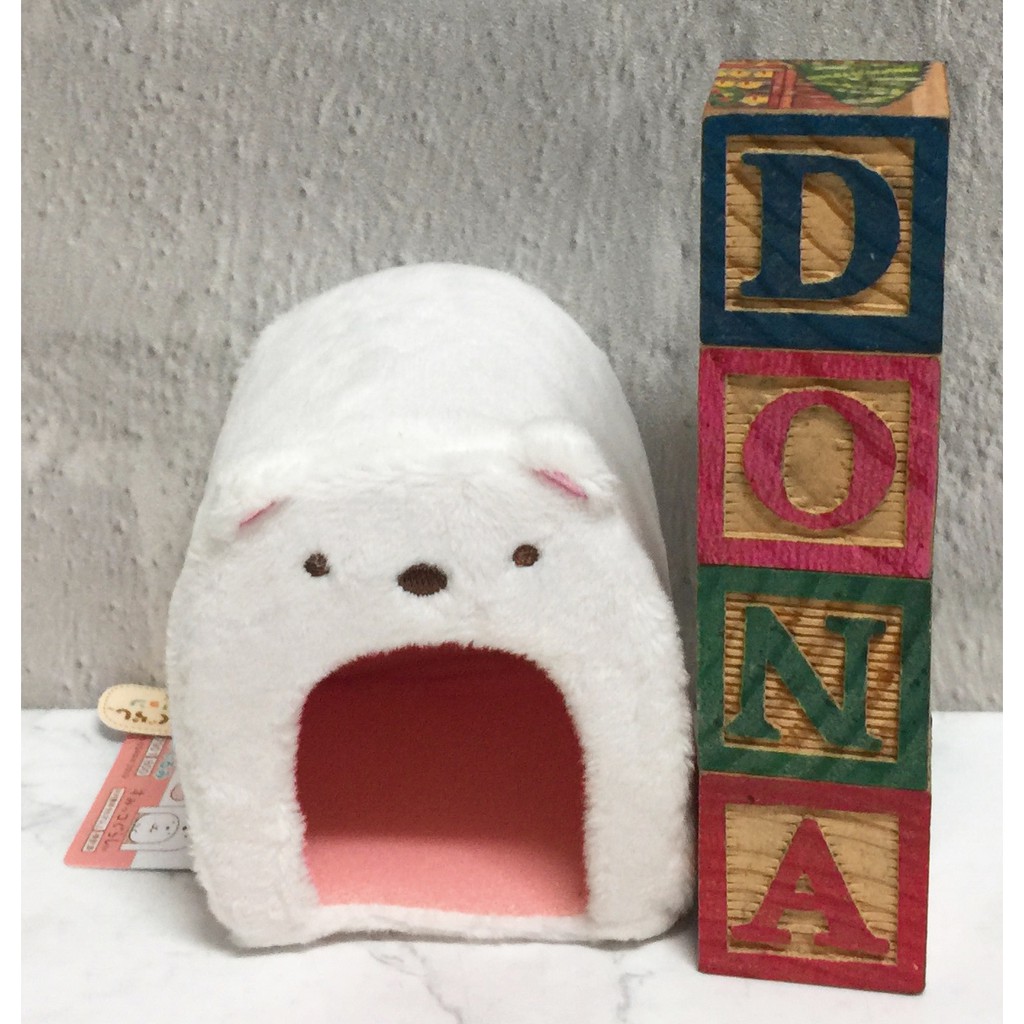 🌸Dona日貨🌸日本正版 San-X角落生物北極熊房屋和包裹 娃娃收納屋/場景/擺飾 R71 2405